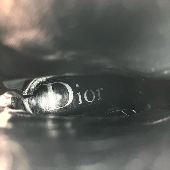 Vintage Christian Dior Galliano Y2K Brown Leather Bondage Ankle Boots Heels 37 7 - Picture 10 of 11